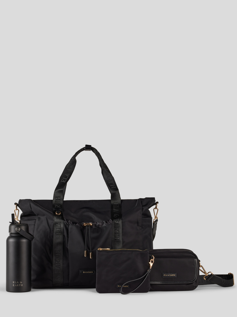 Ultimate Overnight Set - Black with Gold