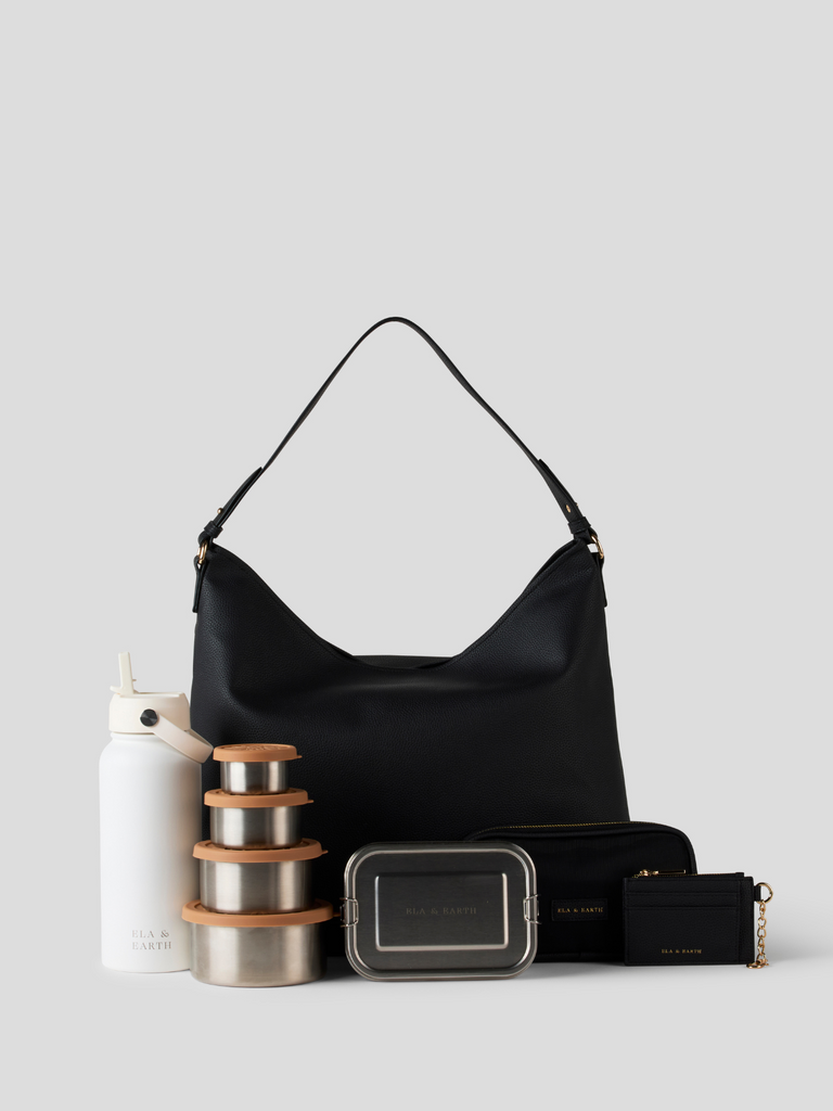 Deluxe Slouch Bag Set - Black