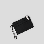Card Holder Wallet - Black With Gunmetal 