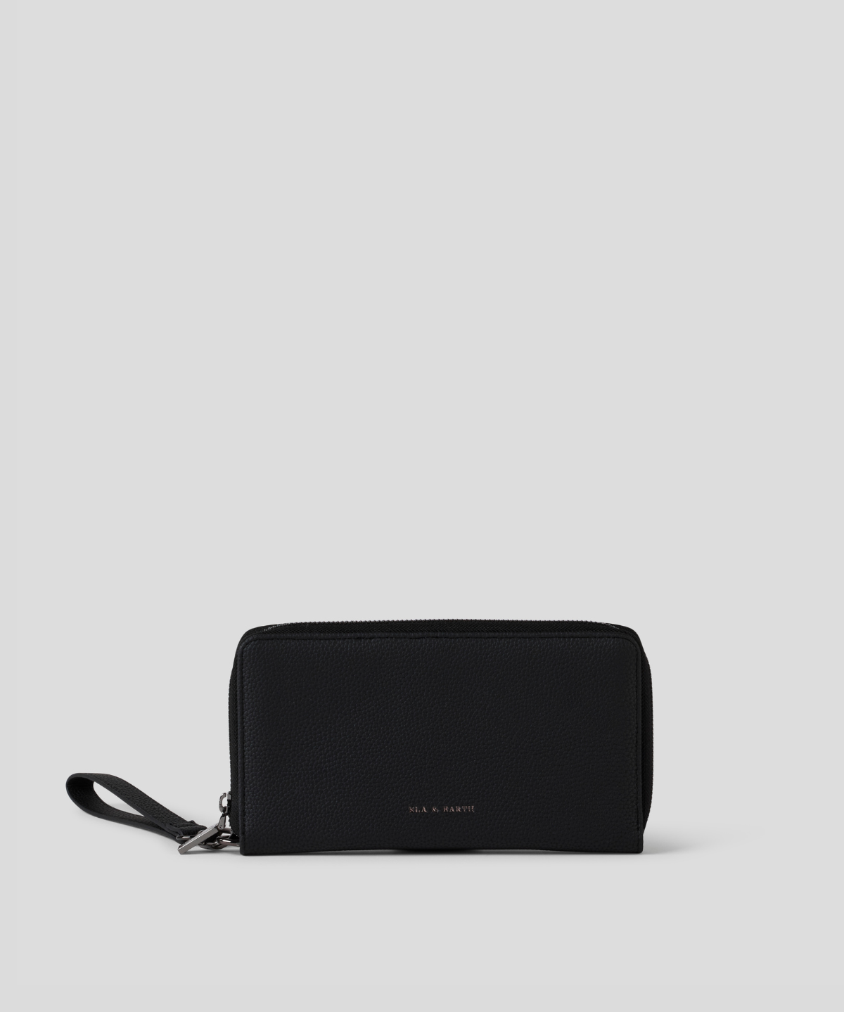 Dual Passport Wallet - black with gunmetal