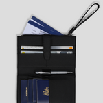 Family Trip Wallet - Black With Gunmetal 