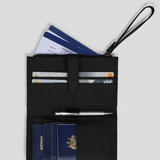 Family Trip Wallet - Black With Gunmetal 
