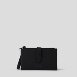 Family Passport Wallet - Black With Gunmetal 
