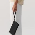 Travel Wallet - Black With Gunmetal 