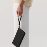 Travel Wallet - Black With Gunmetal 