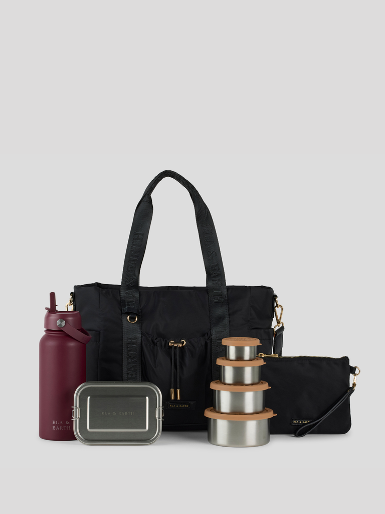 Ultimate Medium Tote Bag - Black With Gold 