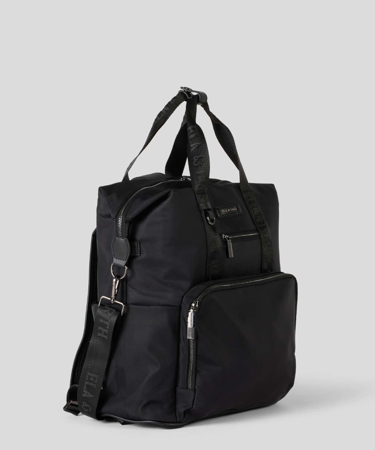 Compact backpack - Black With Gunmetal