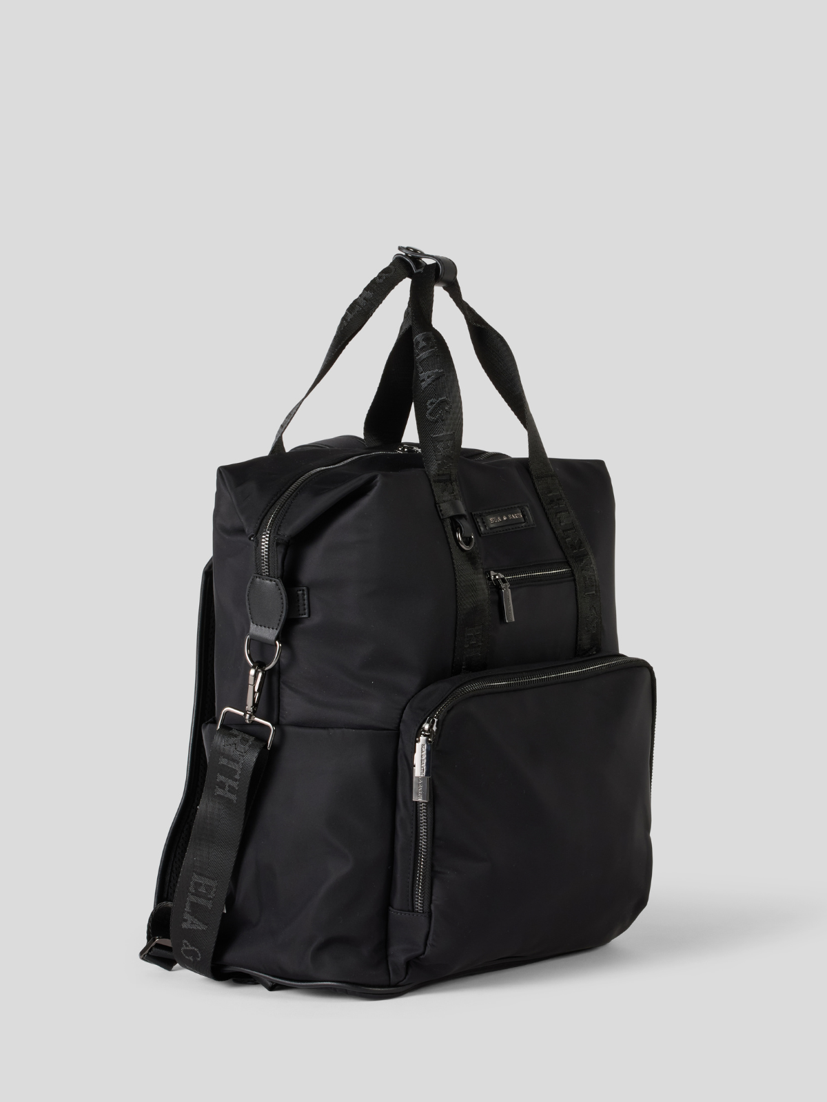 Compact backpack - Black With Gunmetal