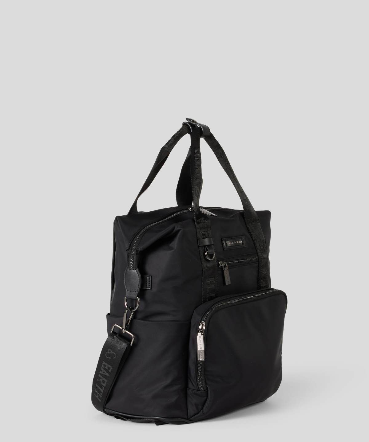 Compact backpack - Black With Gunmetal