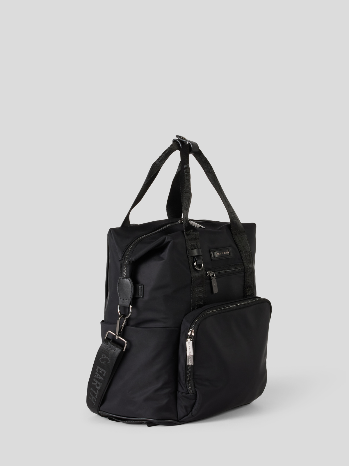 Compact backpack - Black With Gunmetal