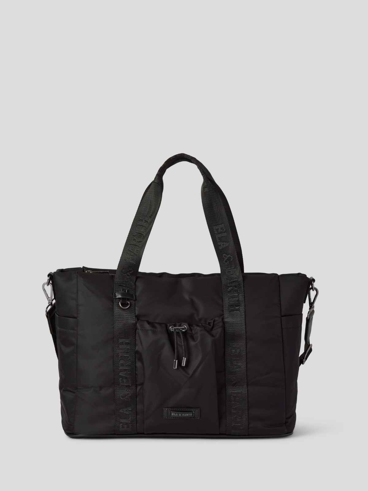 Insulated carry bag - black with gunmetal 