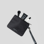 Makeup Pouch - Black With Gunmetal