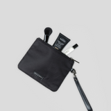Makeup Pouch - Black With Gunmetal