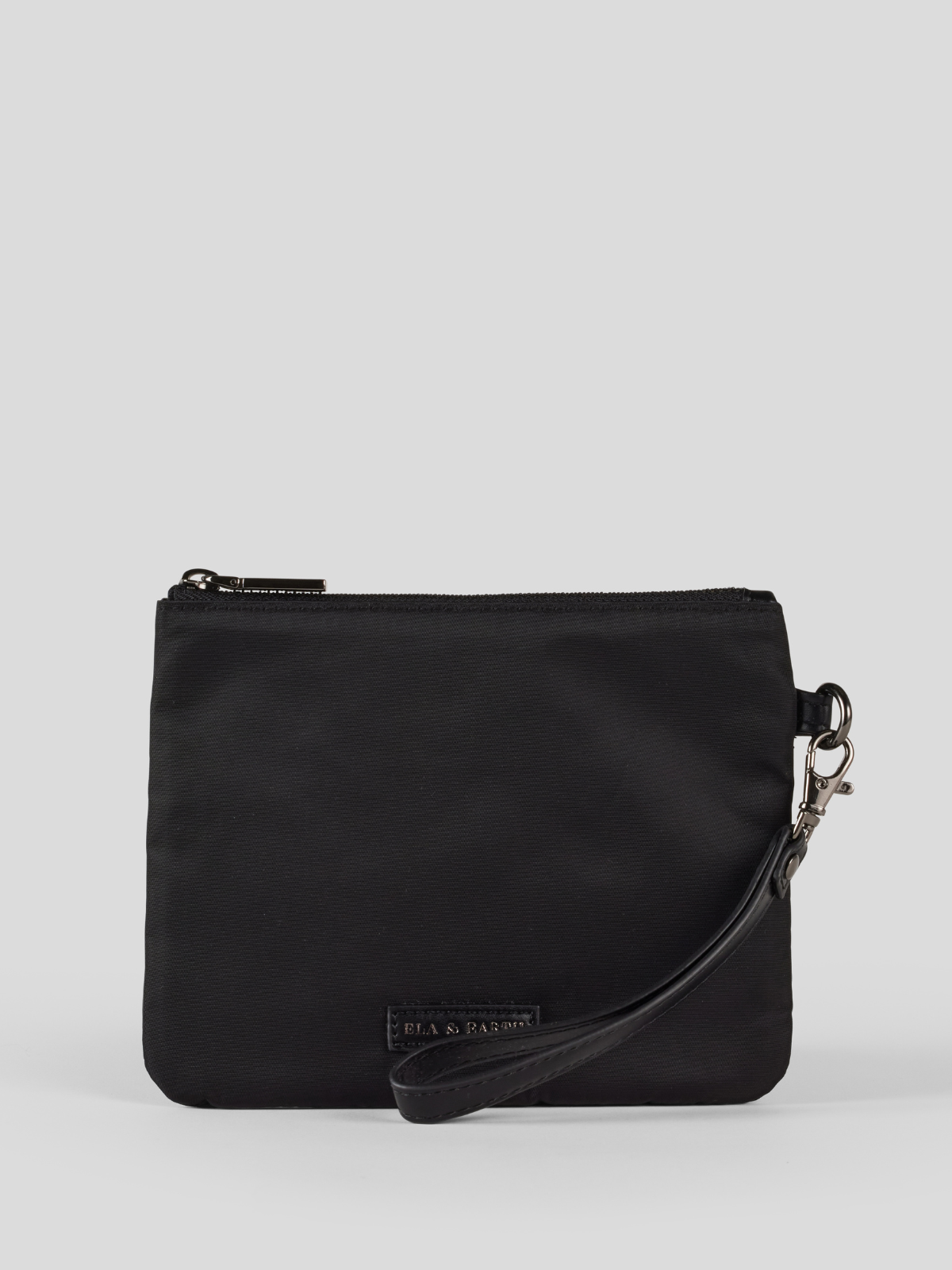 Medium Pouch - Black With Gunmetal