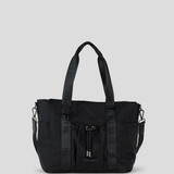 Medium Tote Bag - Black With Gunmetal