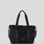 Insulated Tote Bag -  Black With Gunmetal 