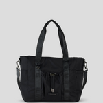 Stylish Tote Bag - Black With Gunmetal