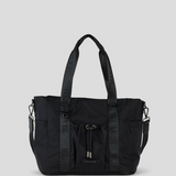 Stylish Tote Bag - Black With Gunmetal