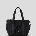Medium Tote Bag - Black With Gunmetal 