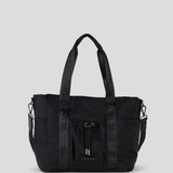 Medium Tote Bag - Black With Gunmetal 