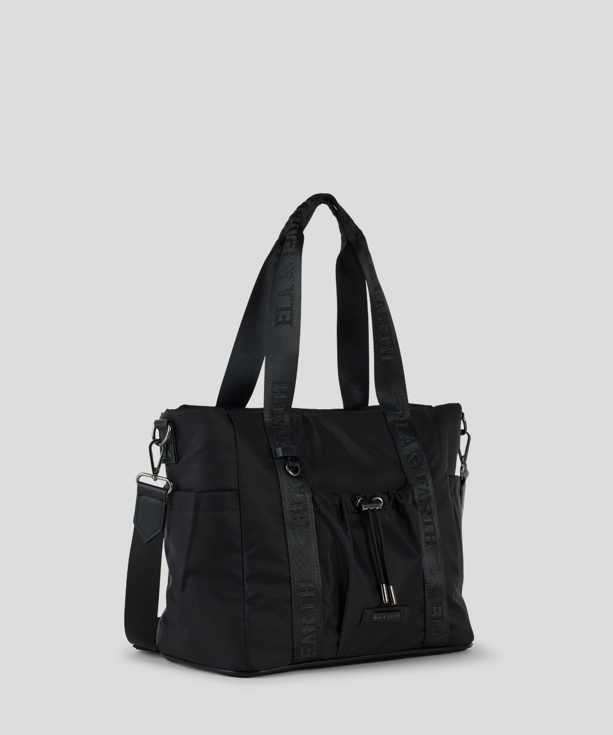 Everyday Tote Bag - Black With Gunmetal