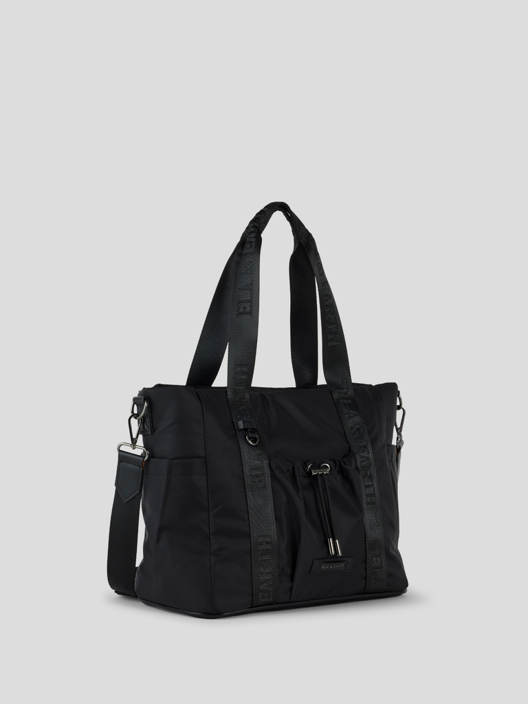 Everyday Tote Bag - Black With Gunmetal