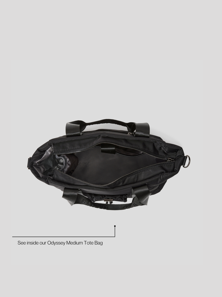 Insulated Tote bag - Black With Gunmetal