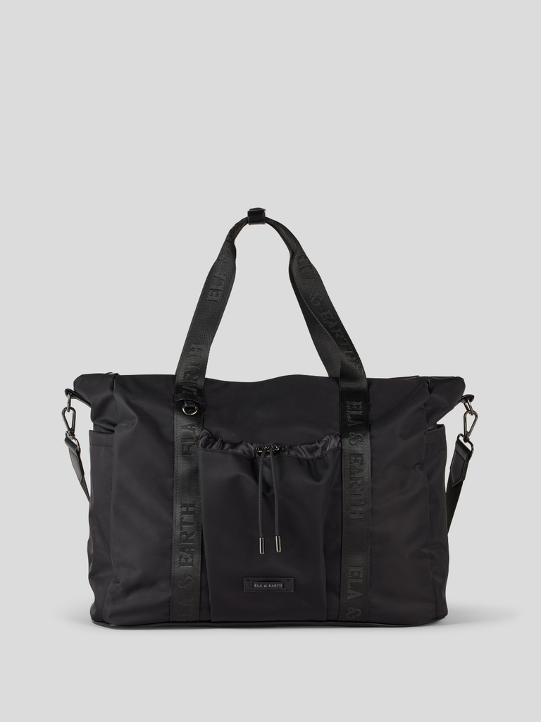Overnight Bag - Black With Gunmetal 