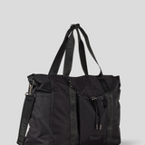 Durable Overnight Bag - Black With Gunmetal