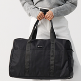 Luxury Travel Bag - Black With Gunmetal