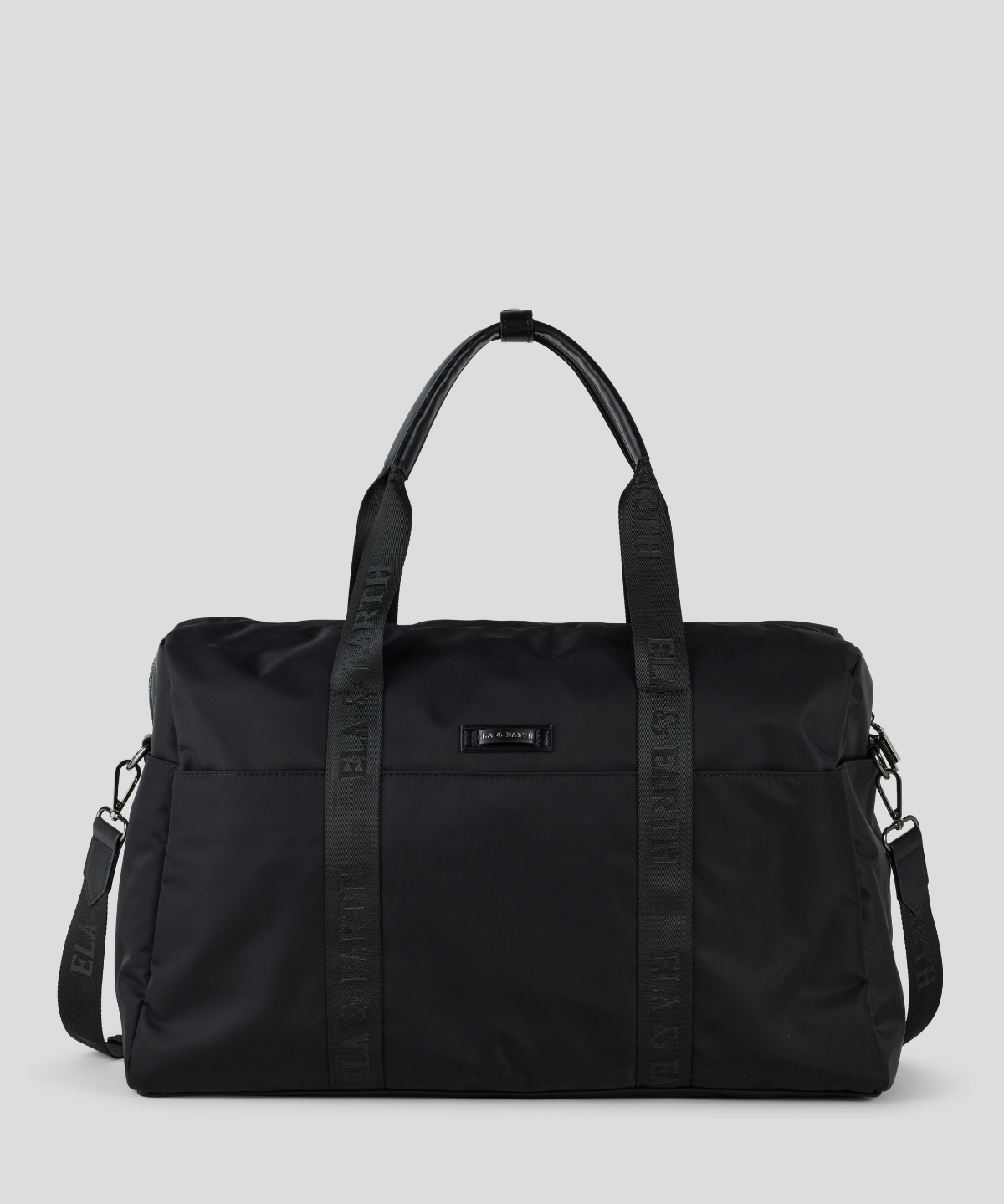 Weekender Travel Bag - Black With Gunmetal