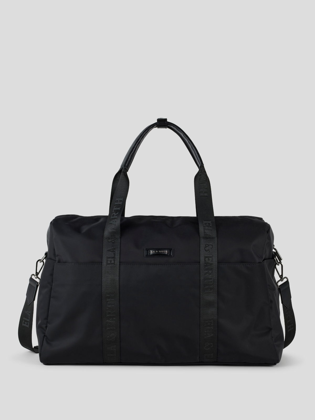 Weekender Travel Bag - Black With Gunmetal