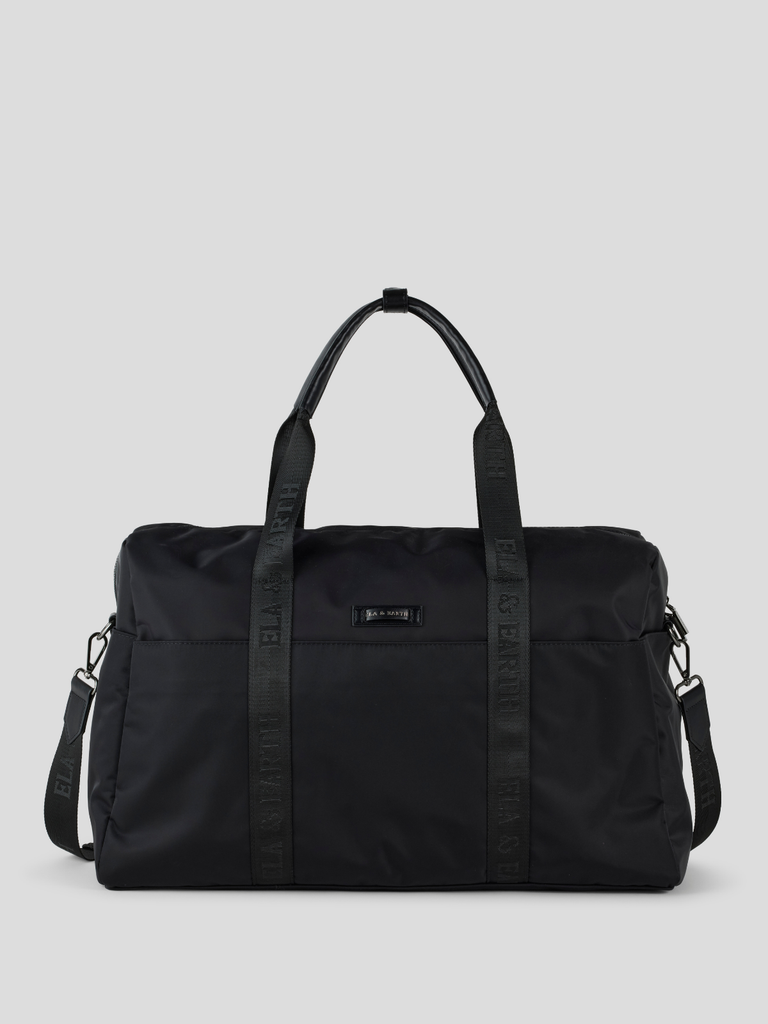 Weekender Travel Bag - Black With Gunmetal