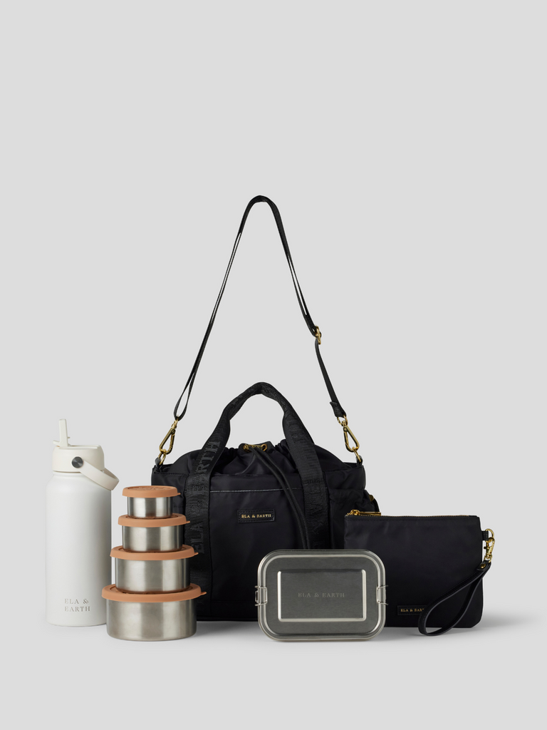 Insulated Lunch Bag Set - white 