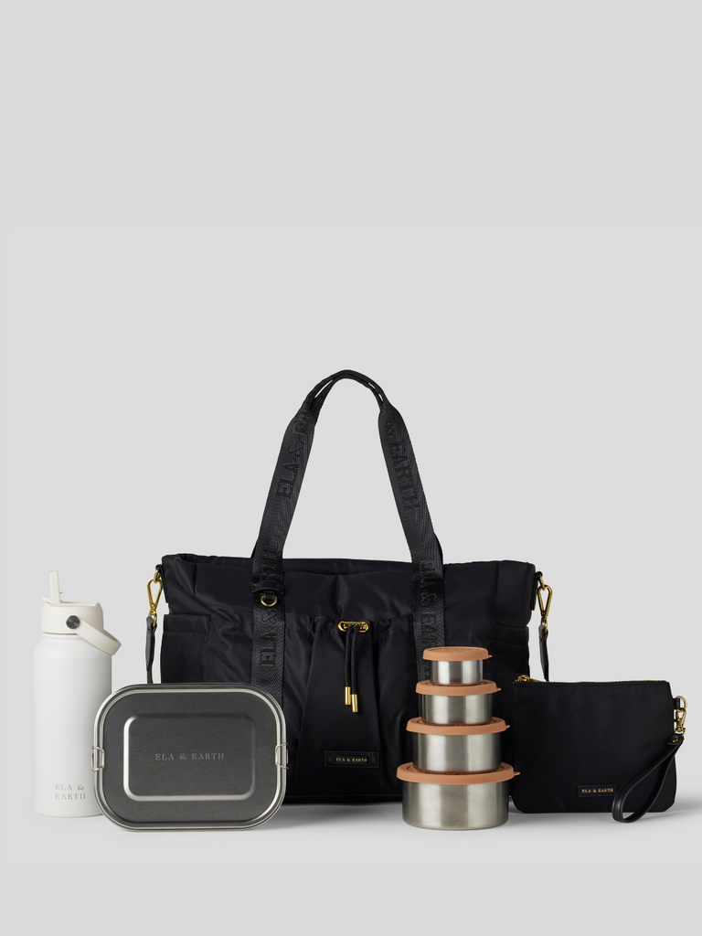 Insulated handbag bundle - white 