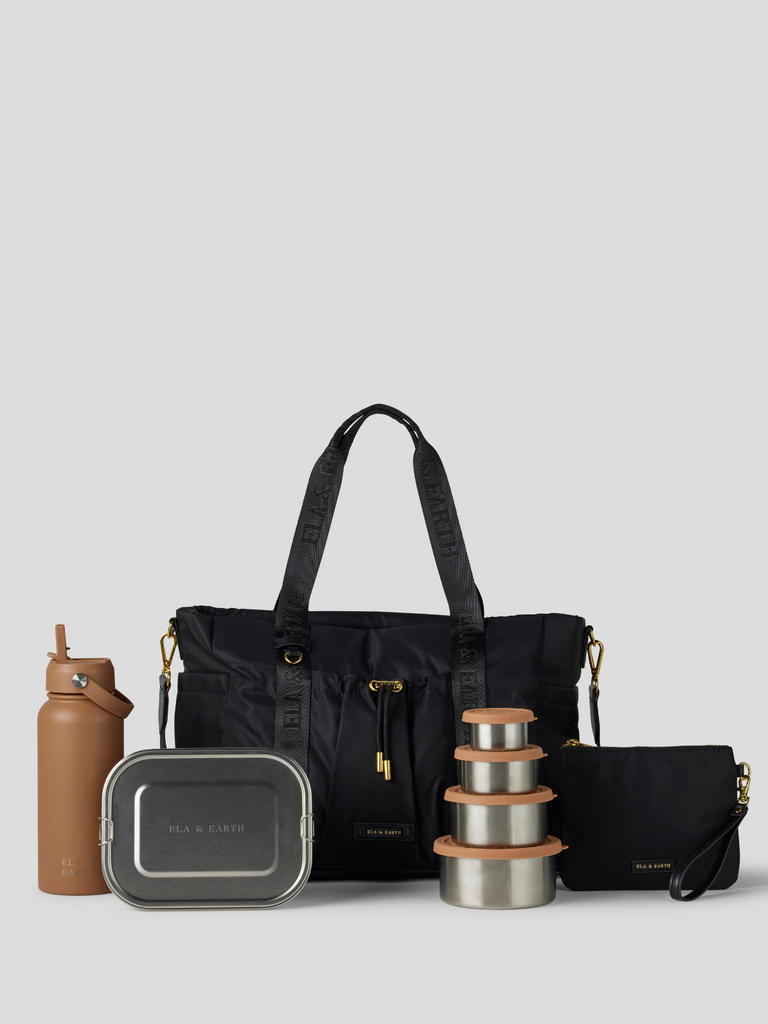 Insulated handbag bundle - tan 