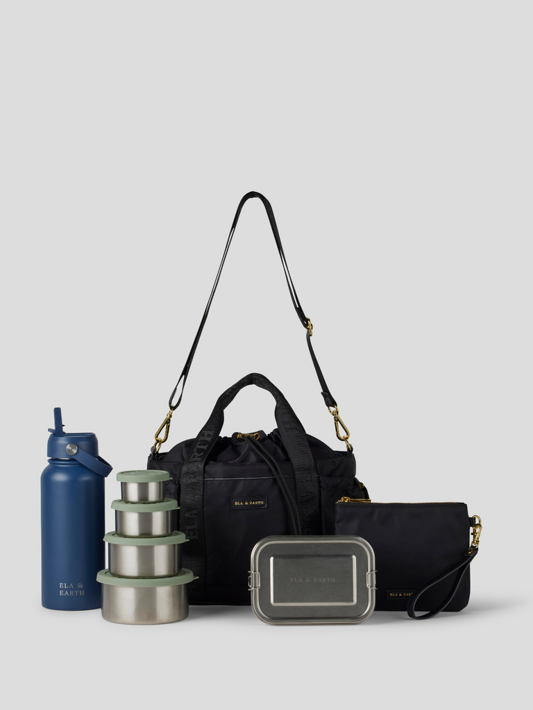 Insulated Lunch Bag Set - Navy