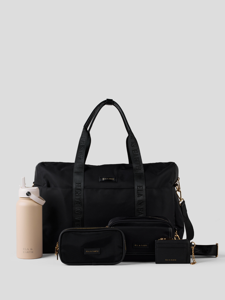 Essential Weekender Set - Black / Latte Blend 