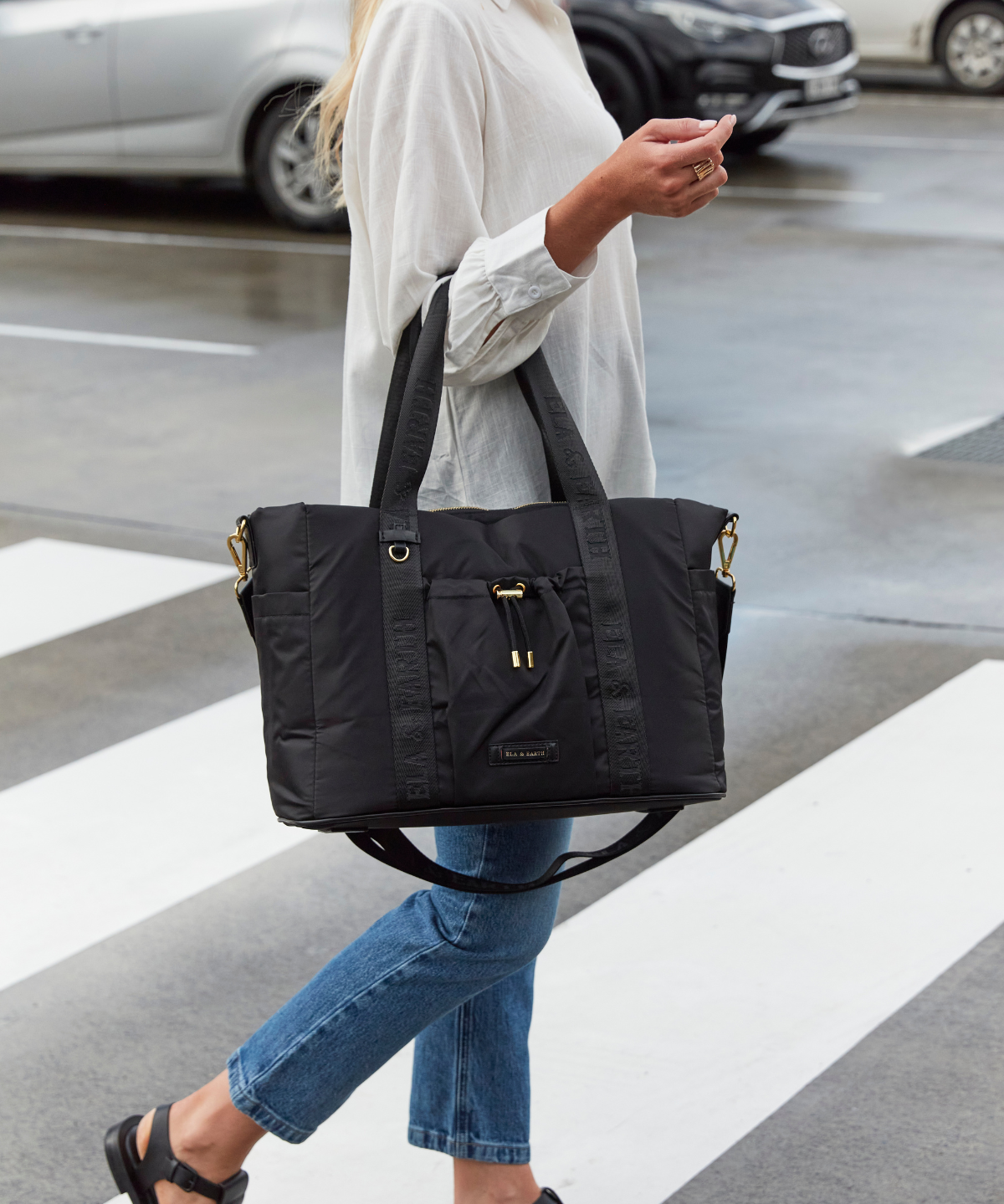 Black With Gold - Odyssey Insulated Tote Bag [Large]