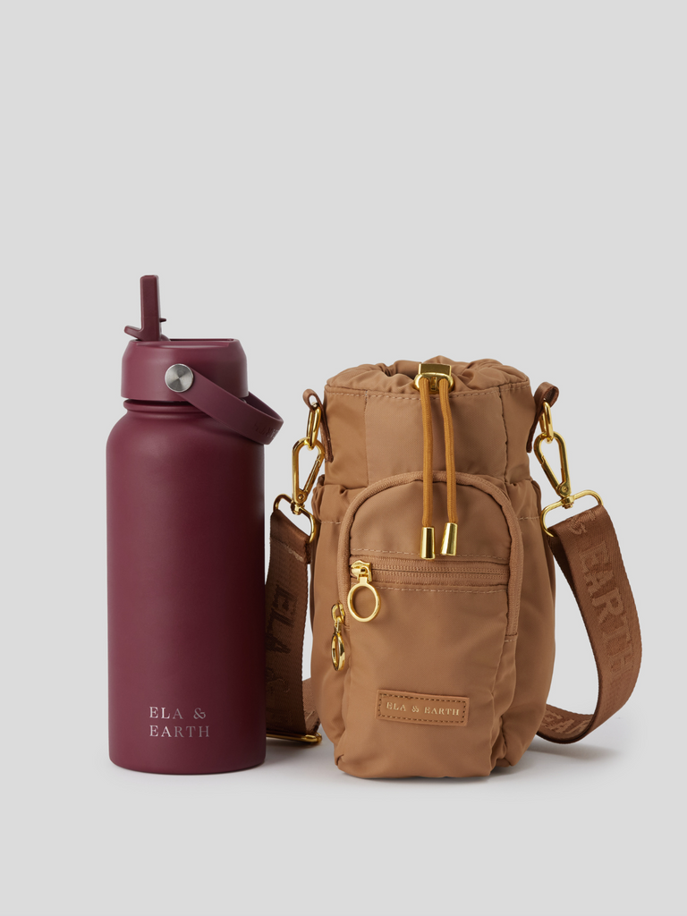 Water bottle bag and 1 litre water bottle