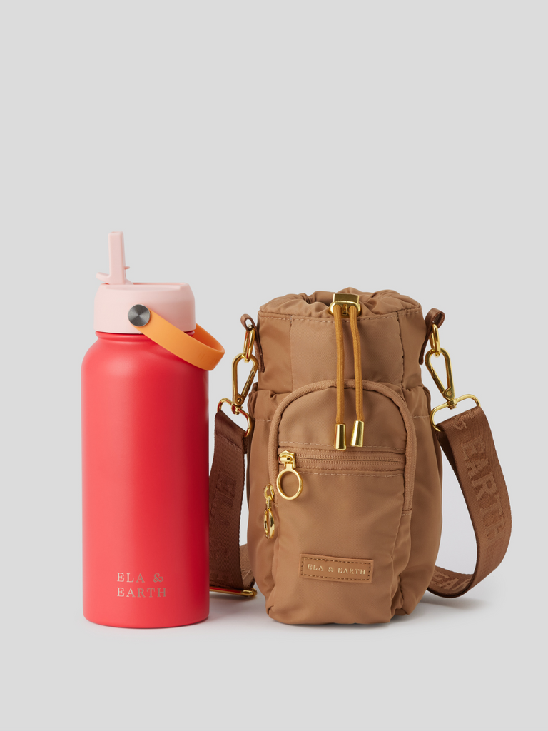 Water bottle bag and 1 litre water bottle