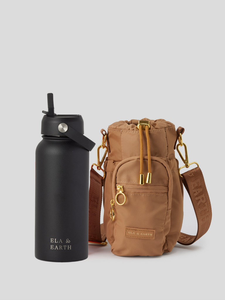 Water bottle bag and 1 litre water bottle