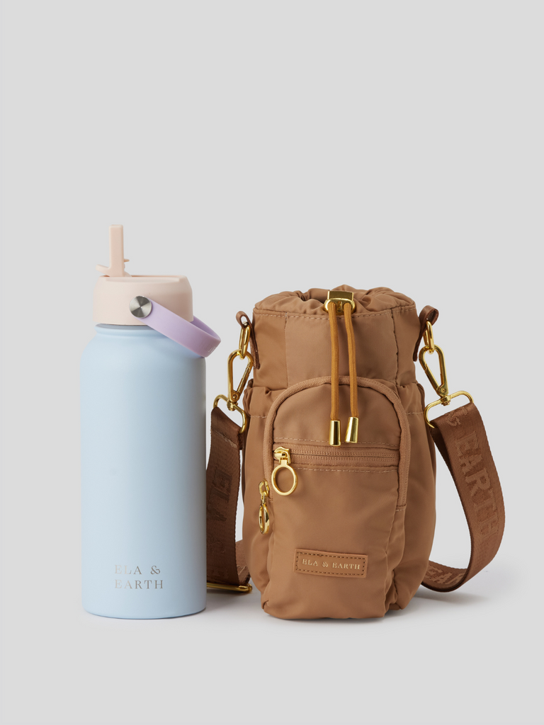 Water bottle bag and 1 litre water bottle
