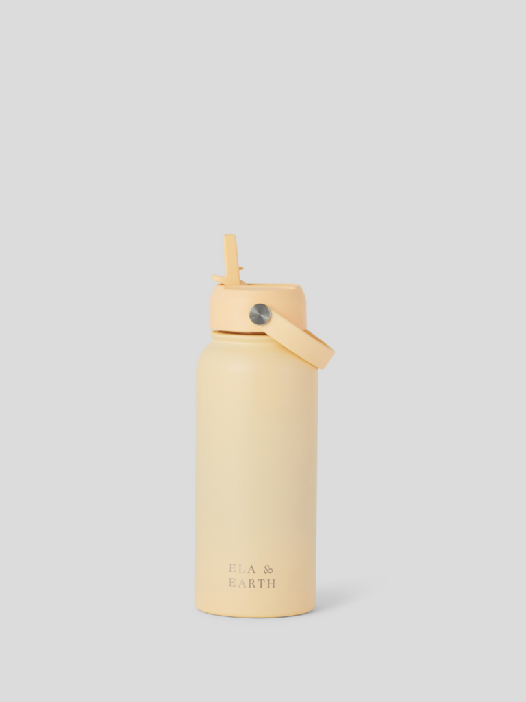 Insulated water bottle - butter yellow