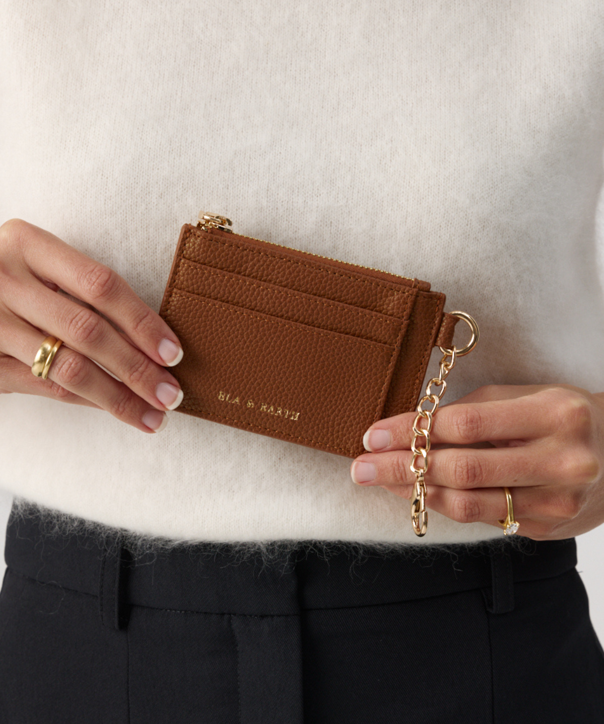 Compact Coin Wallet - Caramel 