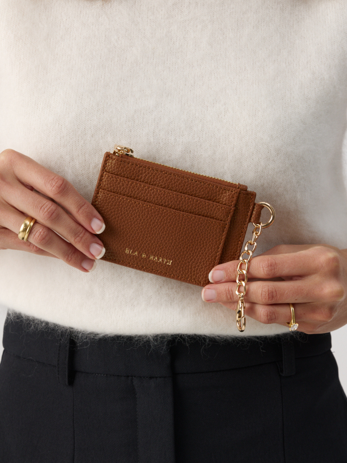 Compact Coin Wallet - Caramel 
