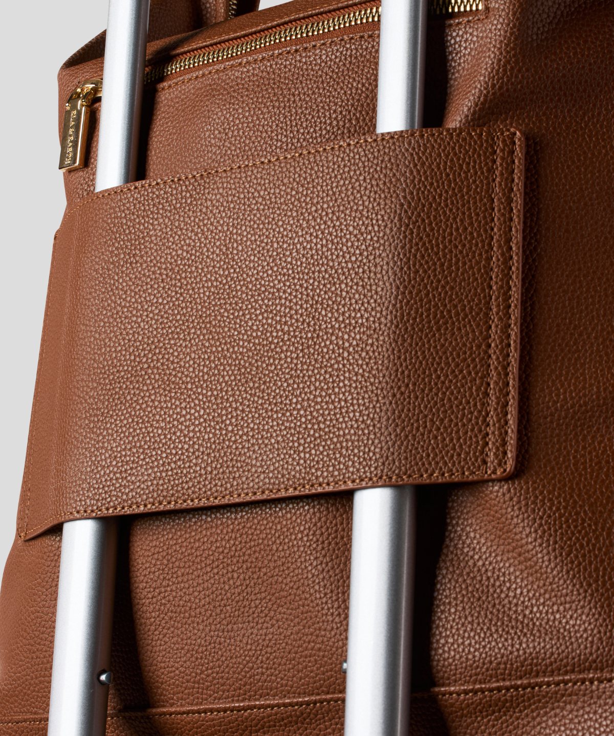 Vegan Leather Backpack - Caramel 