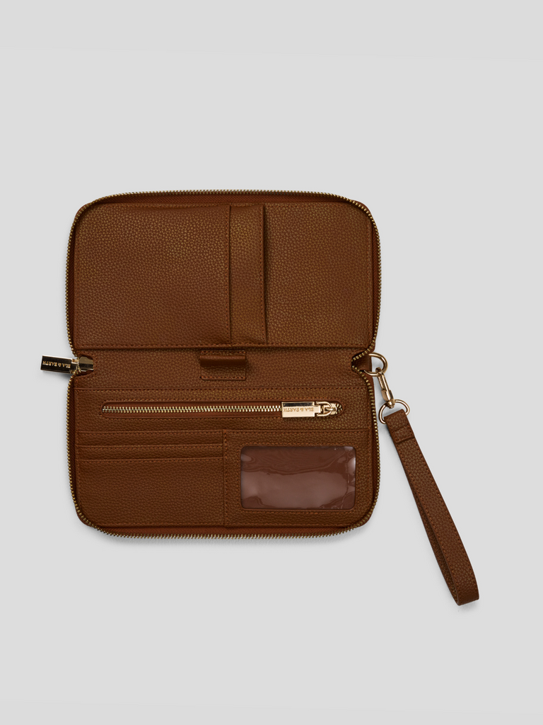 Slim Passport Holder - Caramel 