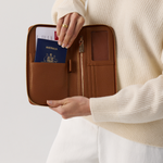 Single Passport Holder - Caramel 