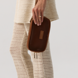 Small Zippered Travel Case - Caramel